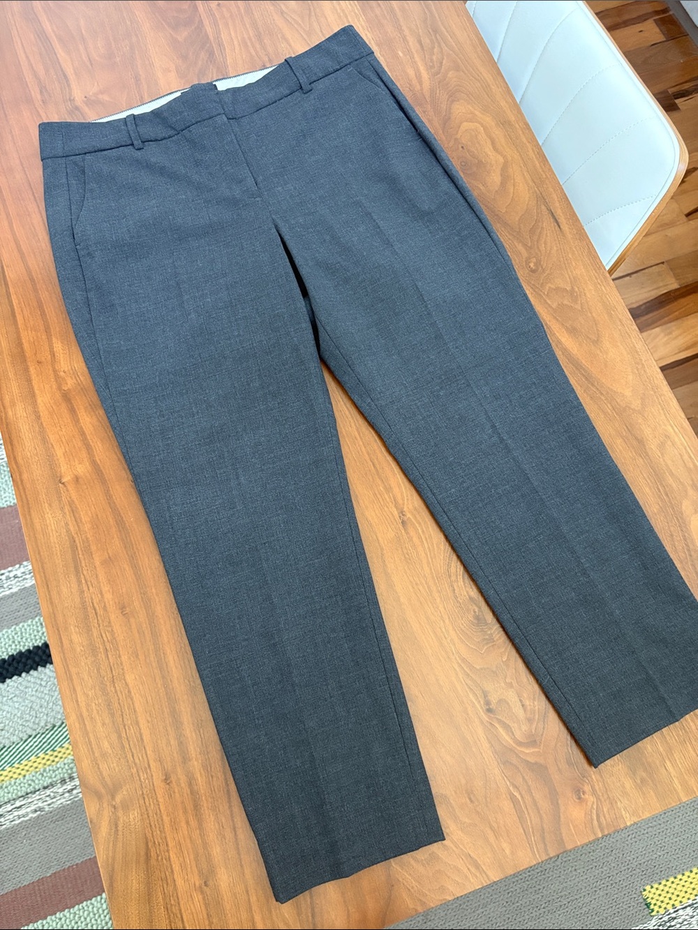 J. Crew Italian Wool Slim Leg Ankle Pants Size 12 - Picture 6 of 10